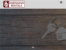 Tablet Screenshot of hartmannrentals.com